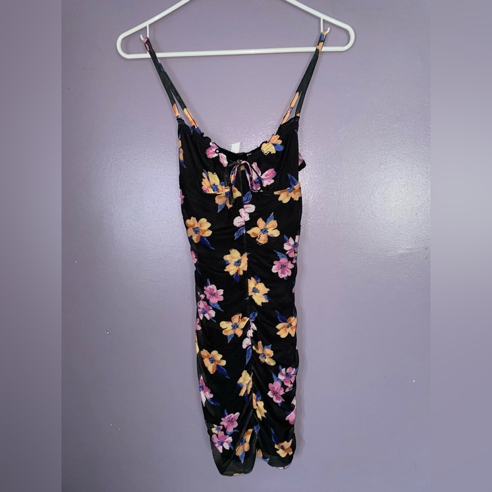 Floral Black Dress H&M